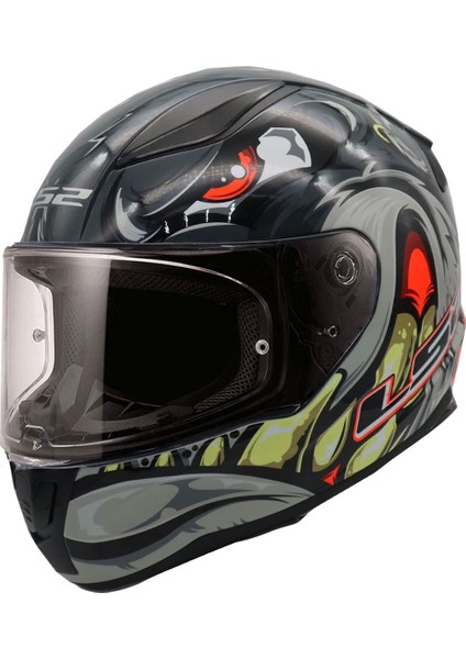 Rrapıd 2 Spox Gri-Kırmızı Kask