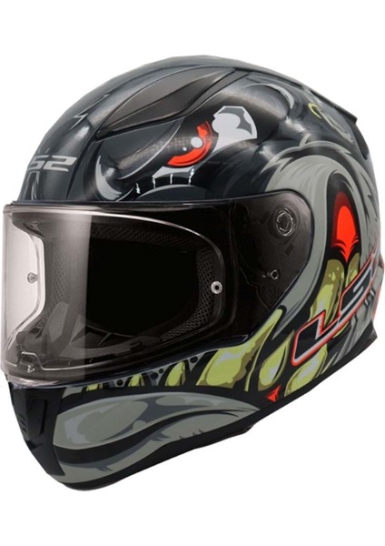 Rapıd 2 Spox Gri-Kırmızı Kask