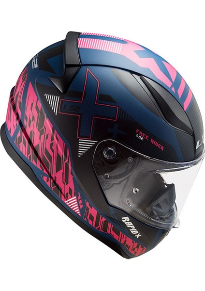 Rapid 2 Xtreet Mat Mavi-Mor Kask