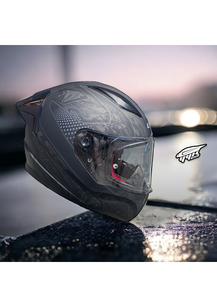 Rapid Crypt Tam Kapalı + Spoıler Motosiklet Kask