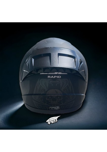 Rapid Crypt Tam Kapalı + Spoıler Motosiklet Kask