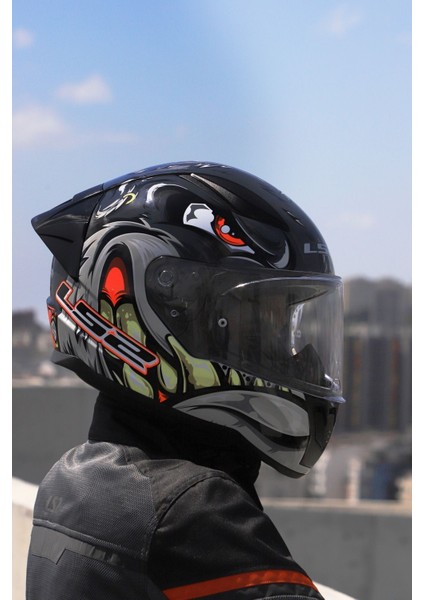 Rapıd 2 Race Spox Gri-Kırmızı Kask