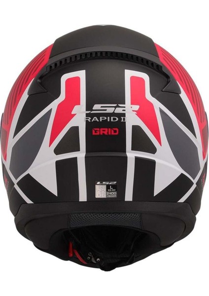 Rapıd 2 Grıd Mat Beyaz-Kırmızı Kask fırsatları