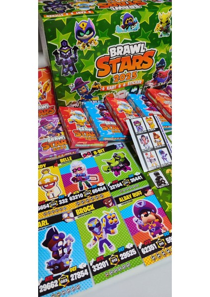 2025 Yeni Seri Oyun Kağıtları (48 Minik Kutu 288 Adet Kart 48 Adet 6lı Sticker 4 Adet Büyük Albüm)