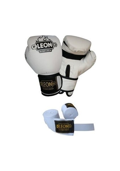 Leon Blade Training Boks, Kick Boks ve Muay Thai Eldiveni ve Bandaj Seti 3,5 M