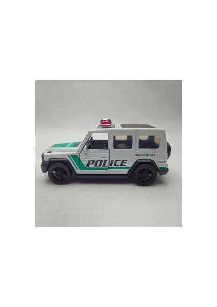 1:32 Mercedes G Kasa Poli?s Die Cast Çek Birak Koleksi?yon Araba