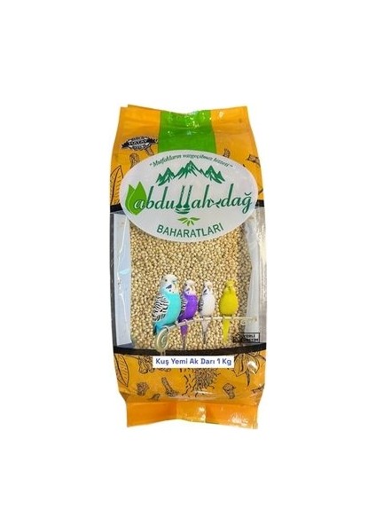 Hatay Yöresel Ak Darı Beyaz Muhabbet Kuşu Yemi 1 kg /