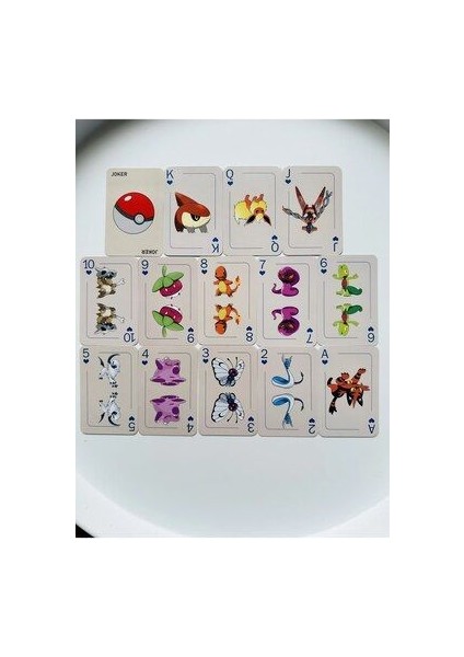 Pokemon Iskambil Kağıdı Yüksek Baskı Kalitesinde Koleksiyon Ürünü 52 Deste