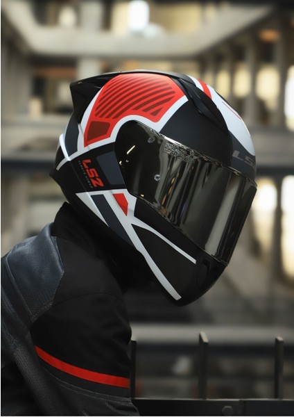 Rapıd 2 Race Grıd Mat Beyaz-Kırmızı Kask