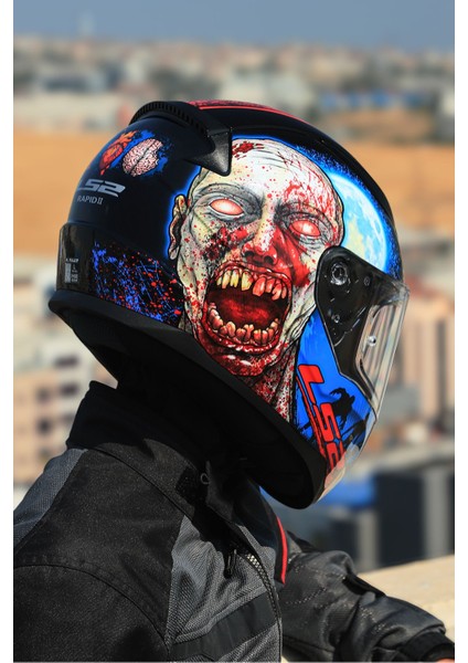 Rapıd 2 Zombıe Siyah-Kırmızı Kask fiyatları