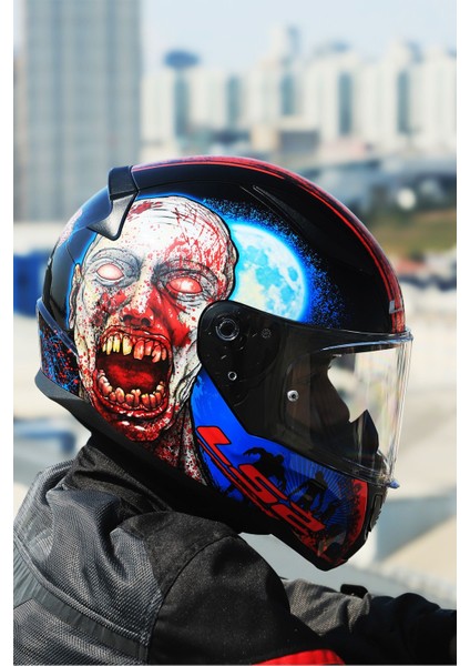 Rapıd 2 Zombıe Siyah-Kırmızı Kask fırsatları