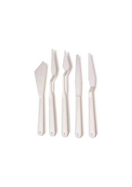 5 Li Plastik Spatula Set (Modelaj Set- Spatül Set)