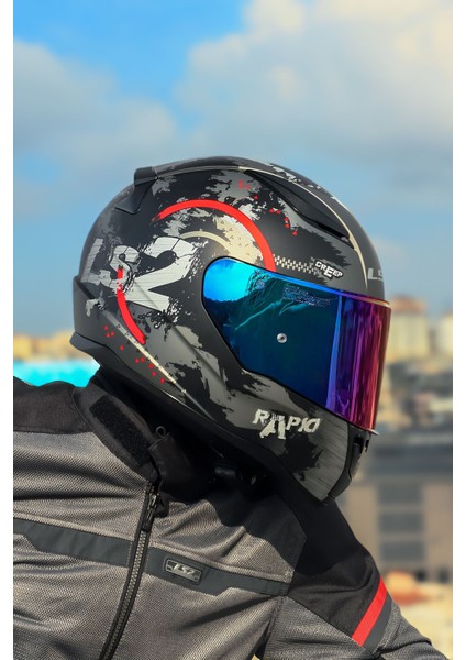 Rapıd 2 Cırcle Mat Siyah-Kırmızı Kask modelleri