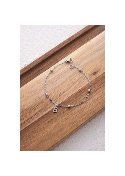 Çelik Harfli Top Ince Dorika Zincir Bileklik Ince Harfli Bileklik Forse Zincir 1mm Minimal 18CM-21CM fiyatları