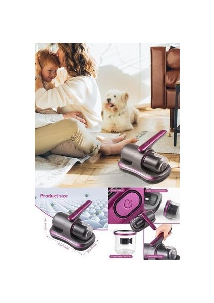 El Süpürgesi Elektrikli Süpürge Elektrikli El Süpürgesi 8kpa Çarşaf Yastık Şarjlı Uv-C Işınlı 100W modelleri