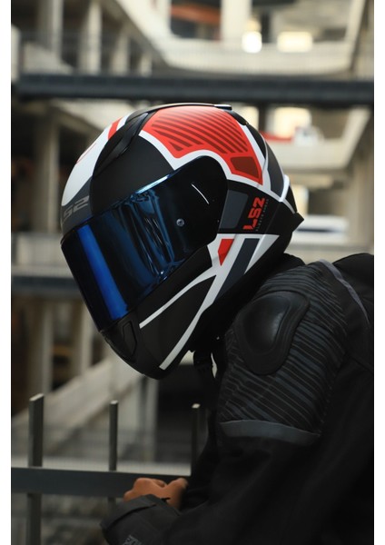 Rapıd 2 Grıd Mat Beyaz-Kırmızı Kask fiyatları