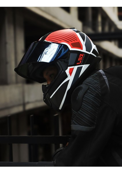 Rapıd 2 Grıd Mat Beyaz-Kırmızı Kask fırsatları