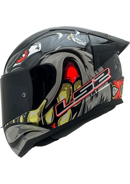 Rapıd 2 Spox Gri-Kırmızı Kask Siyah Cam+Spoiler fiyatları