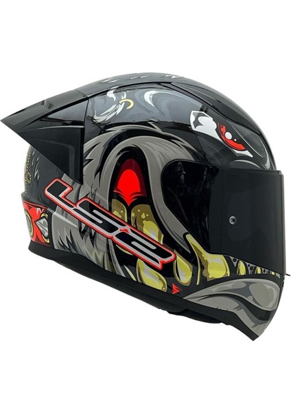 Rapıd 2 Spox Gri-Kırmızı Kask Siyah Cam+Spoiler fırsatları