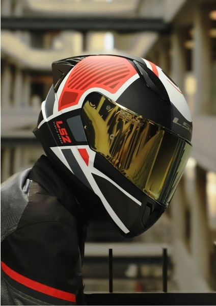 Rapıd 2 Race Grıd Mat Beyaz-Kırmızı Kask
