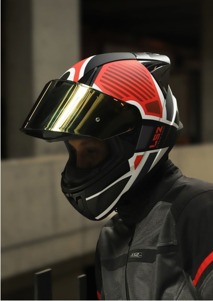 Rapıd 2 Race Grıd Mat Beyaz-Kırmızı Kask
