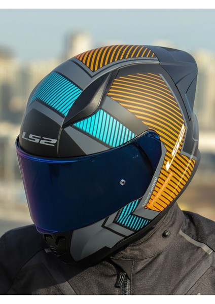 Rapıd 2 Race Extra Mat Gri-Neon Turuncu Kask
