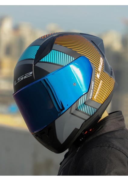 Rapıd 2 Race Extra Mat Gri-Neon Turuncu Kask