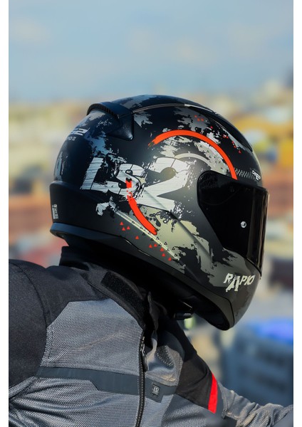 Rapıd 2 Cırcle Mat Siyah-Kırmızı Kask fırsatları
