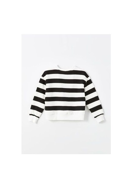 Bisiklet Yaka Kız Çocuk Sweatshirt