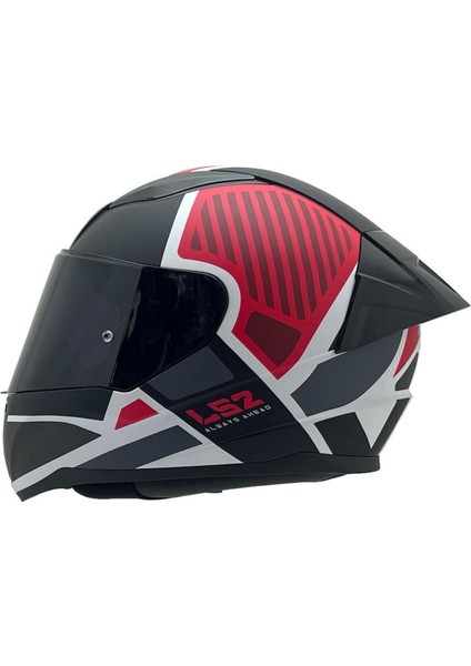 Rapıd 2 Grıd Mat Beyaz-Kırmızı Kask Siyah Cam+Spoiler fiyatları