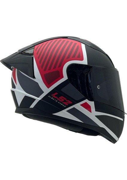 Rapıd 2 Grıd Mat Beyaz-Kırmızı Kask Siyah Cam+Spoiler fırsatları