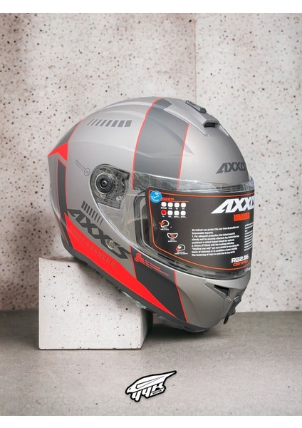 Draken Mp4 Red. ''2 Vizörlü'' + ''sticker'' Hediyeli, Mat Motosiklet Kapalı Kask