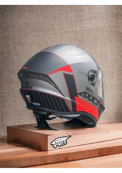 Draken Mp4 Red. ''2 Vizörlü'' + ''sticker'' Hediyeli, Mat Motosiklet Kapalı Kask fırsatları