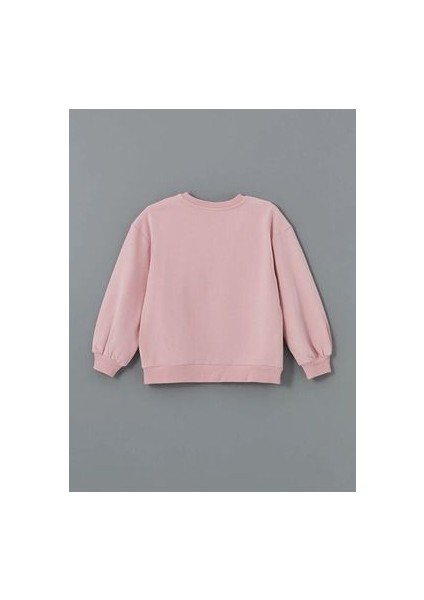 Lcw Kids Pembe Leylak Bisiklet Yaka Kız Çocuk Sweatshirt ve Tayt fiyatları