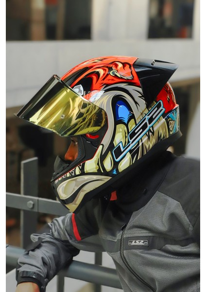 Rapıd 2 Race Spox Kırmızı-Gri Kask