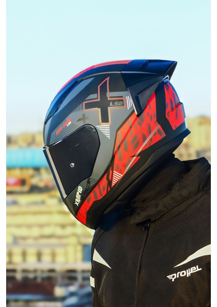 Rapıd 2 Xtreet Mat Siyah-Kırmızı Kask+Spoıler modelleri