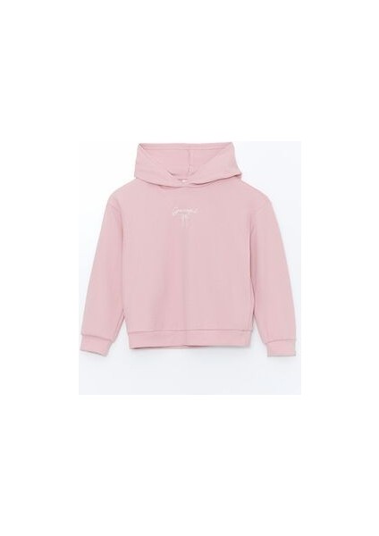 Kapüşonlu Kız Çocuk Sweatshirt ve Tayt