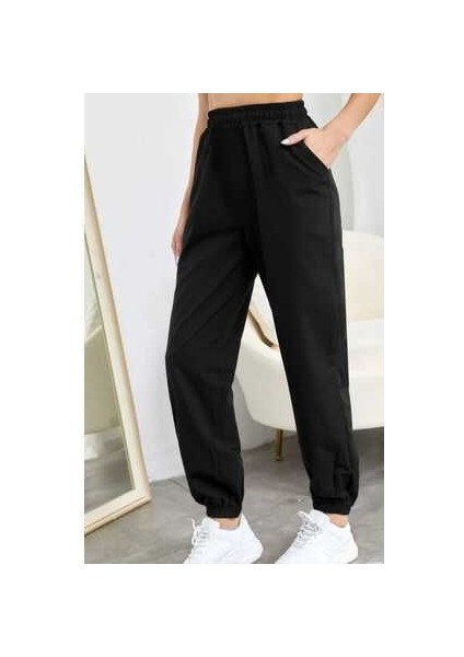 Yüksek Bel Kadın Eşortman Altı Diz Yapmaz