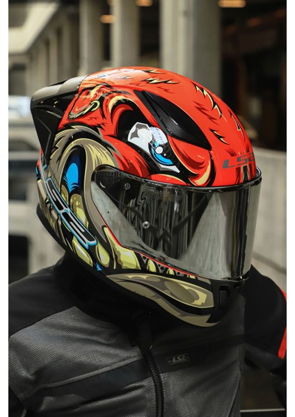Rapıd 2 Race Spox Kırmızı-Gri Kask