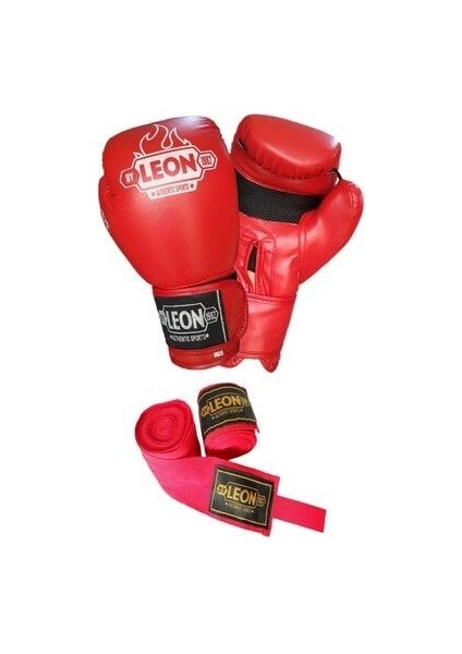 Leon Blade Training Boks, Kick Boks ve Muay Thai Eldiveni ve Bandaj Seti 3,5 M