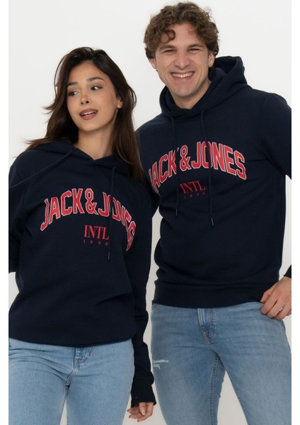Erkek Logo Baskılı Kapüşonlu Sweatshirt - Circle fırsatları