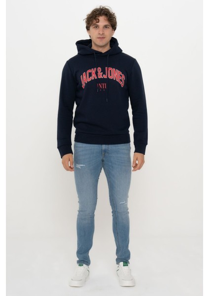 Erkek Logo Baskılı Kapüşonlu Sweatshirt - Circle indirimleri