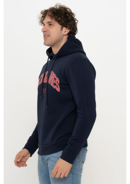 Erkek Logo Baskılı Kapüşonlu Sweatshirt - Circle