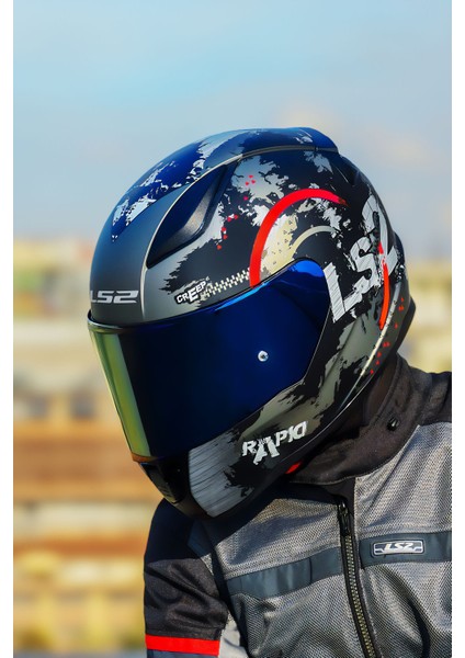 Rapıd 2 Cırcle Mat Siyah-Kırmızı Kask