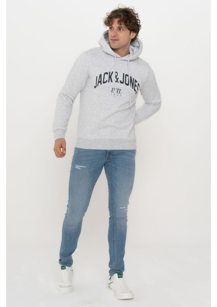 Erkek Logo Baskılı Kapüşonlu Sweatshirt - Circle indirimleri