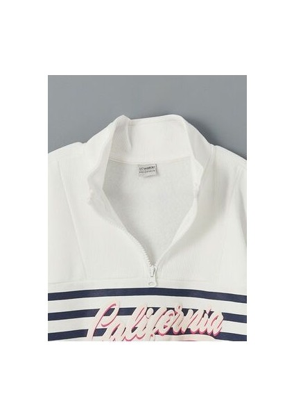 Dik Yaka Kız Çocuk Sweatshirt modelleri