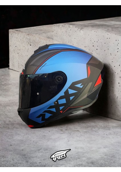 Draken Gear. ''2 Vizörlü'' + ''sticker'' Hediyeli, Mat Motosiklet Kapalı Kask