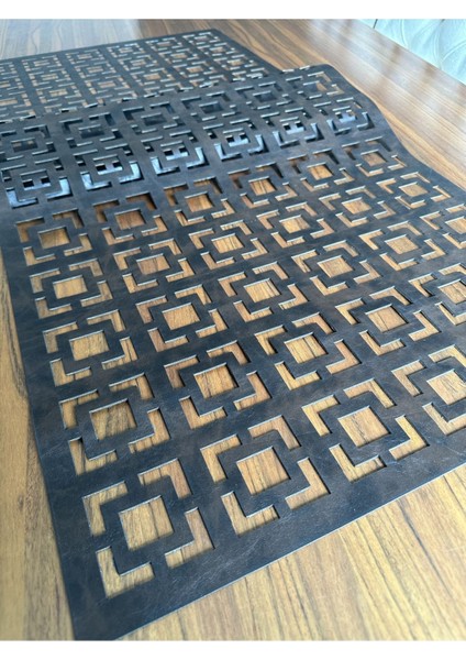 Enna Modeli Kahverenk Deri Masa Runner fırsatları