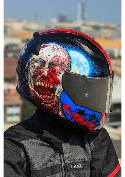 Rapıd 2 Zombıe Siyah-Kırmızı Kask