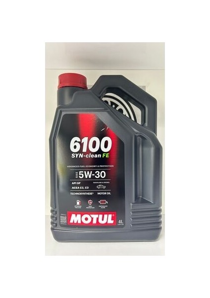 Motor Yağı Motul 6100 Syn-Clean Fe 5W-30 4 Lt.